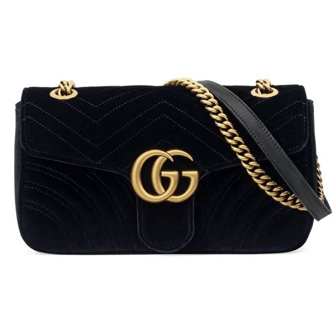 gucci marmont bag velvet black|gucci gg marmont crossbody bag.